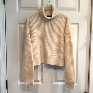 Micha Lounge brand size XS pullover crop length sweater with high collar- NWT
